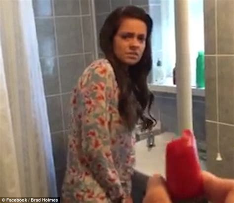 brad holmes rubs chilli on his girlfriend s tampon but prank is too extreme daily mail online
