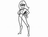 Superwoman Coloring Coloringcrew sketch template