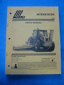 alamo interstater flail mower parts manual  ebay