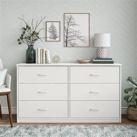 drawer dresser cabinet white classic bedroom spacious clothe storage