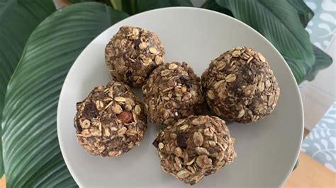 Chocolate Peanut Butter Oat Protein Balls Recipe No Bake Healthy