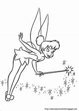 Tinkerbell Coloring Pages Bell Tinker Printable Disney Kids Fairy Princess Book Sheets Worksheets Colouring Print Pan Peter Do Drawing Cartoon sketch template