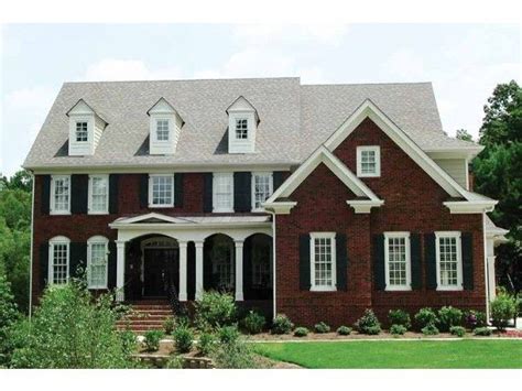 red brick colonial style house micronica