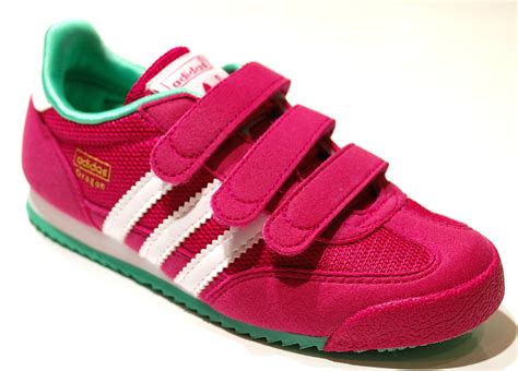 trainers shoes girl sports velcro pink girls kids trainer  adidas ebay