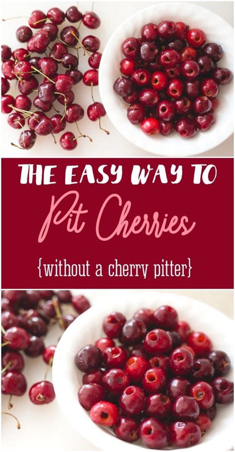 The Easy Way To Get Cherries Without A Cherry Pitter Is Easier Than