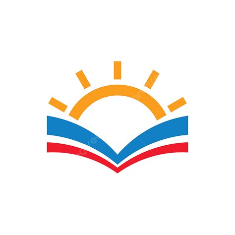 gambar logo buku book buku pelajaran pendidikan png  vektor  background transparan