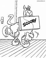 Scooby Scoubidou Valise Doo Coloring Chien Gratuit Cartoni Coloriages sketch template