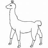 Llama Realistic Prob sketch template