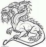 Hydra Greek Dragoart Mythology Mythical Monster Coloringonly Cardmaker Designlooter 출처 sketch template