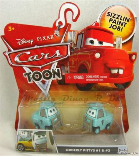 New Disney Pixar Cars Toons Orderly Pittys 1 2 Diecast Ebay