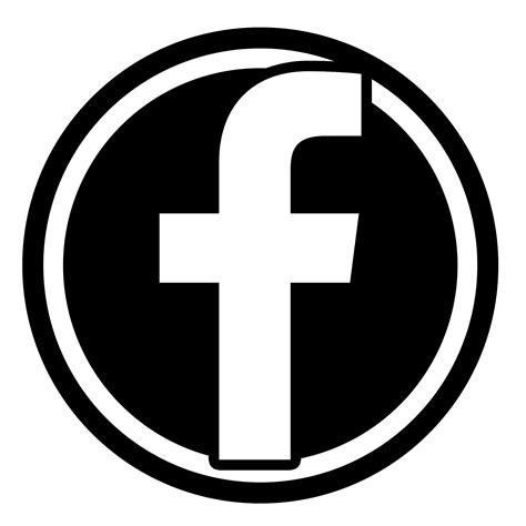 black facebook logo transparent background png playground imagesee