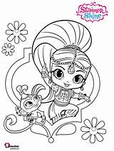 Nick Coloring Shine Shimmer Jr Printable Pages Bubakids sketch template