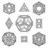 Vector Icosahedron Getdrawings sketch template