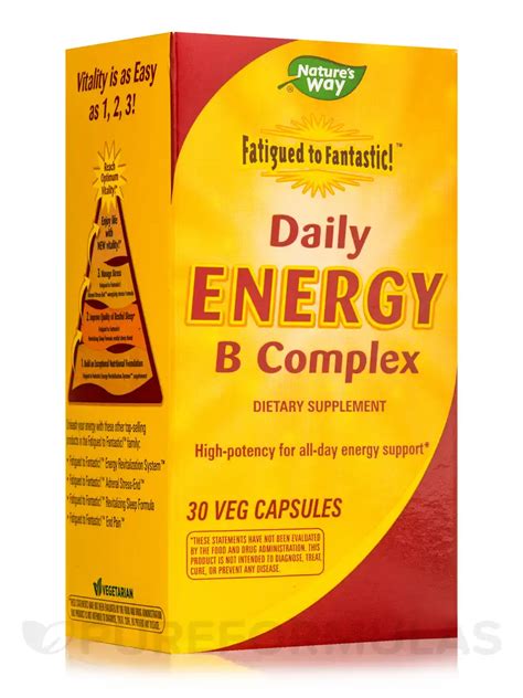fatigued to fantastic daily energy b complex 30 vegetarian capsules