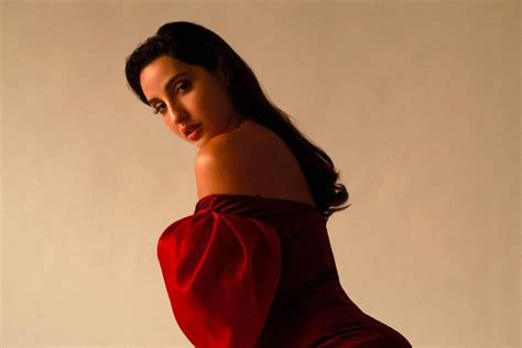 Nora Fatehi Looks Uber Sexy In Red Dress See The Divas Drop Dead