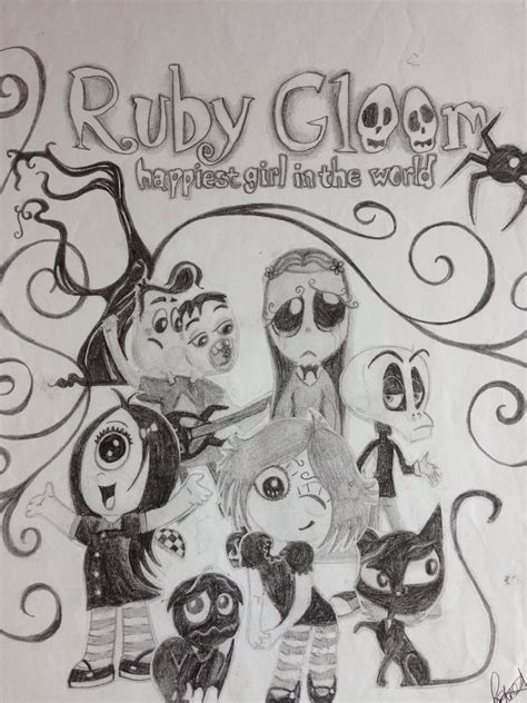 draw ruby gloom characters juliamichaelstattooschestline