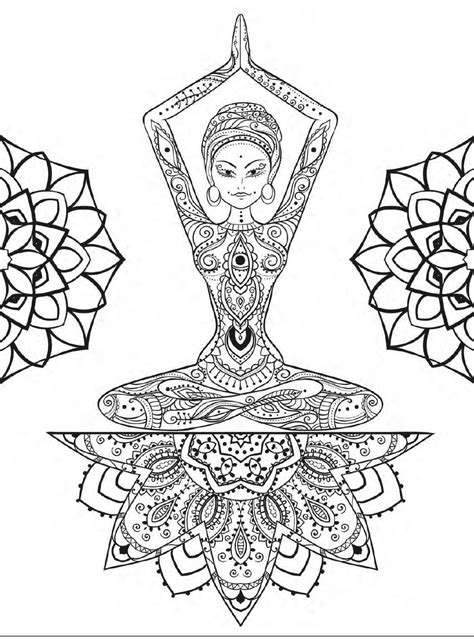 clippedonissuu  yoga  meditation coloring book  adults  yoga mandala coloring