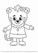 Tiger Daniel Coloring Pages Print sketch template