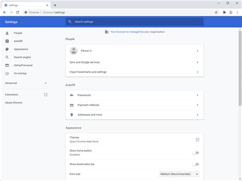 google chrome  settings page lands  canary ghacks tech news