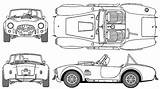 Cobra Shelby 427 Blueprints Car Clipart 1964 Drawing Cabriolet 1965 427sc Roadster Sketch Clipground Outlines Click sketch template