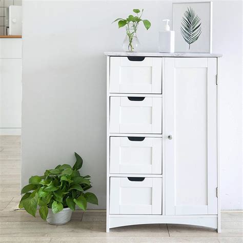 white bathroom cupboard freestanding  apothecary collection