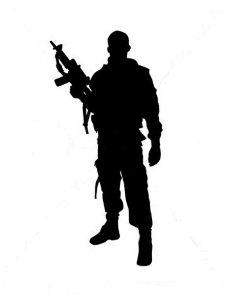 silhouette  soldier  images  clkercom vector clip art