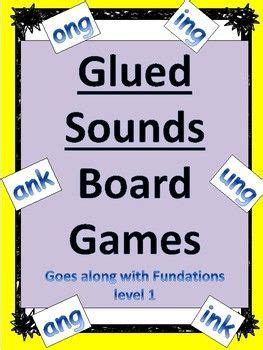 fundations level  unit  glued sounds  welded sounds board games