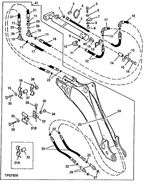 john deere  backhoe hydraulic schematics