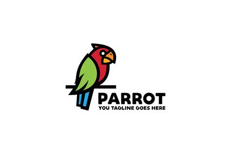 parrot logo branding logo templates creative market