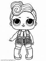 Lol Surprise Coloring Pages Doll Dolls Getcoloringpages Colouring Sisters Queen sketch template