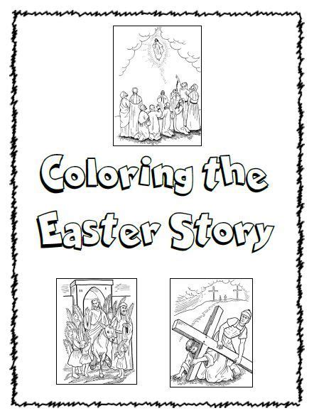unique easter story coloring book printable jesus christmas pages