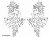 Fancy Nancy Coloring Pages Curtseying Printable Kids Adults Color sketch template