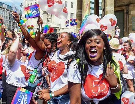 london pride 1m people gather for uk s biggest parade daily mail online