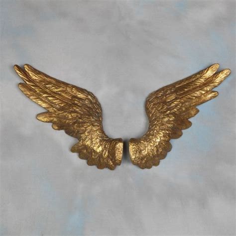 pair  gold angel wings wall decor home accessories