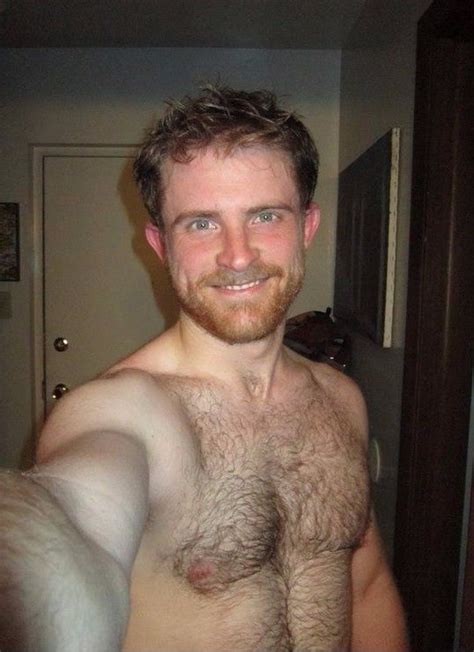 Shirtless Male Muscular Hunk Beefcake Hairy Chest Bearded