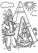 Tipi Indien Indienne Coloriages Indiens Colorier Adulte Hugolescargot Native Teepee sketch template