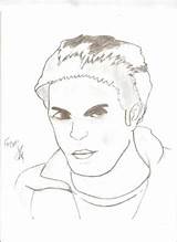 Coloring Pages Edward Cullen Twilight Pattinson Robert sketch template