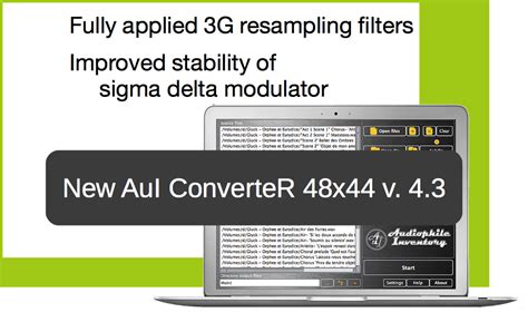 aui converter   applied    resampling filters