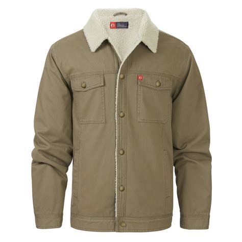 american outdoorsman  american outdoorsman solid sherpa lined workwear trucker jacket