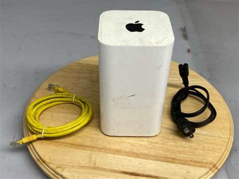 apple airport extreme base station  gen wifi router model   cables ebay