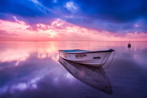 boat beach seashore reflection sunset laptop full hd p hd  wallpapers images