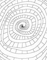 Spiral Coloring Pages Color Printable Shape Getcolorings Adult Choose Board sketch template