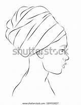 Turban sketch template