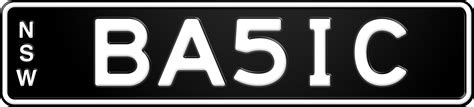 number plate personalisation suggestions  australia