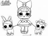 Lol Coloring Pages Dolls Doll Printable Baby Pet Fancy Kids Pets Print Two Color Bunny Sheets Ugly Colorat Bettercoloring Painting sketch template