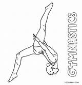 Gymnastics Coloring Pages Printable Kids sketch template