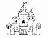 Princesses Castle Coloring Coloringcrew sketch template