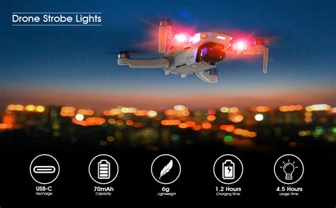 drone strobe lights faa anti collision drone lighting   colors rechargable led night