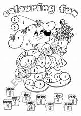 Colouring Fun Worksheet Preview sketch template