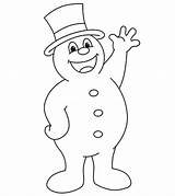 Snowman Frosty 101coloring sketch template